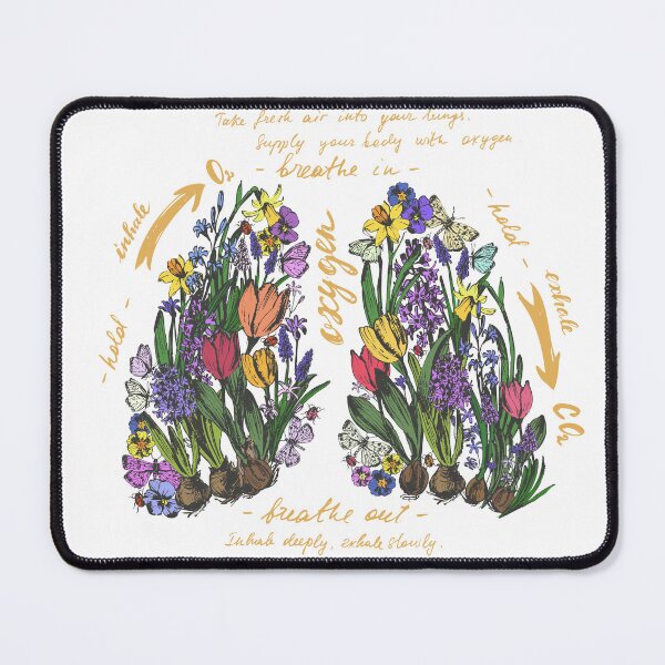 Item preview, Decorative lungs anatomy print with flowers designed and sold by bokasin.