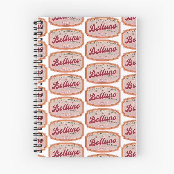 Item preview, Belluno, Italy, Veneto, Ski, textured skiing badge designed and sold by Wanderful-roads.