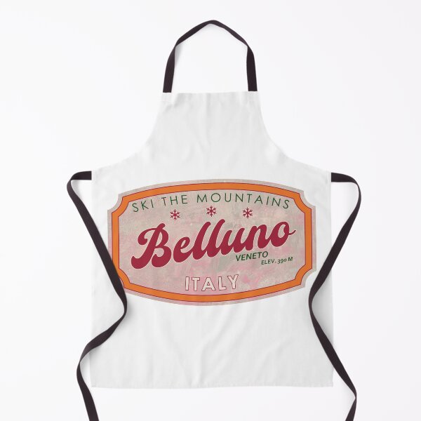 Item preview, Belluno, Italy, Veneto, Ski, textured skiing badge designed and sold by Wanderful-roads.