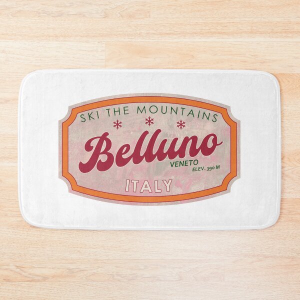 Item preview, Belluno, Italia, Véneto, Esquí, insignia de esquí texturizada designed and sold by Wanderful-roads.