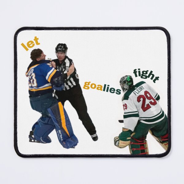 Item preview, Fleury vs Binnington - Let Goalies Fight designed and sold by pin3tree603.