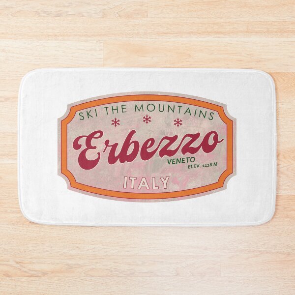 Item preview, Erbezzo, Italia, Véneto, Esquí, insignia de esquí texturizada designed and sold by Wanderful-roads.