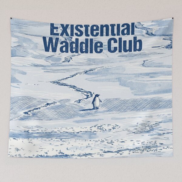 Item preview, The Nihilist Penguin Existential Waddle Club designed and sold by Flying Doggo.
