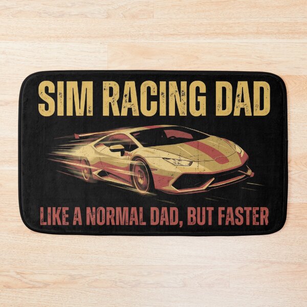 Item preview, Sim Racing Dad Like A Normal Dad But Faster Gold Car designed and sold by Fenay Designs.