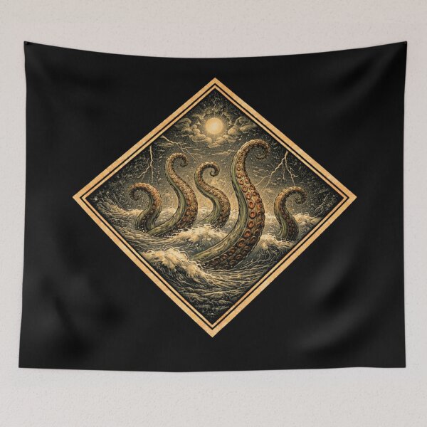 Item preview, Retro Kraken Tentacles designed and sold by Planetporridge.