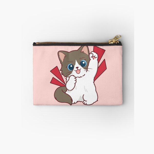 Item preview, Cute Ragdoll Cat Valentine Cheer Pose Illustration designed and sold by BGMeYou.