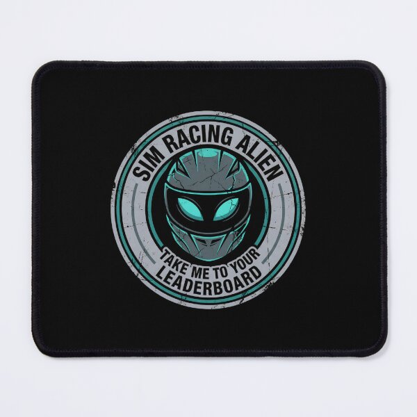 Item preview, Sim Racing Alien Take Me To Your Leaderboard Badge designed and sold by Fenay Designs.