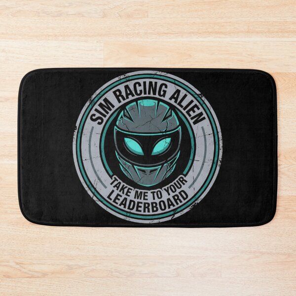 Item preview, Sim Racing Alien Take Me To Your Leaderboard Badge designed and sold by Fenay Designs.