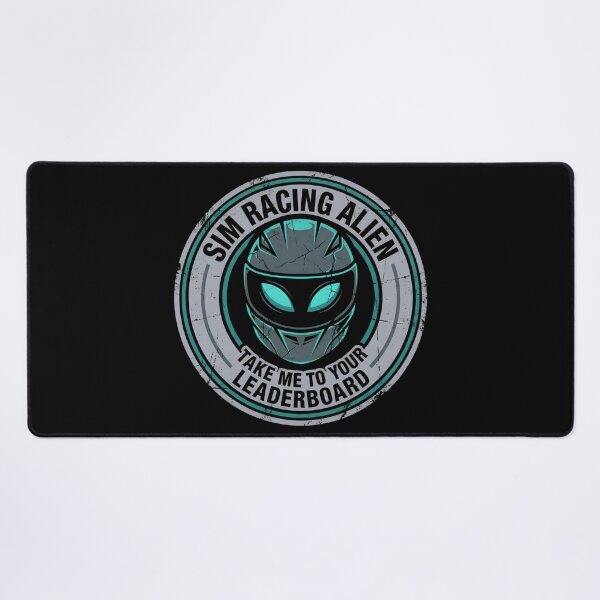 Item preview, Sim Racing Alien Take Me To Your Leaderboard Badge designed and sold by Fenay Designs.