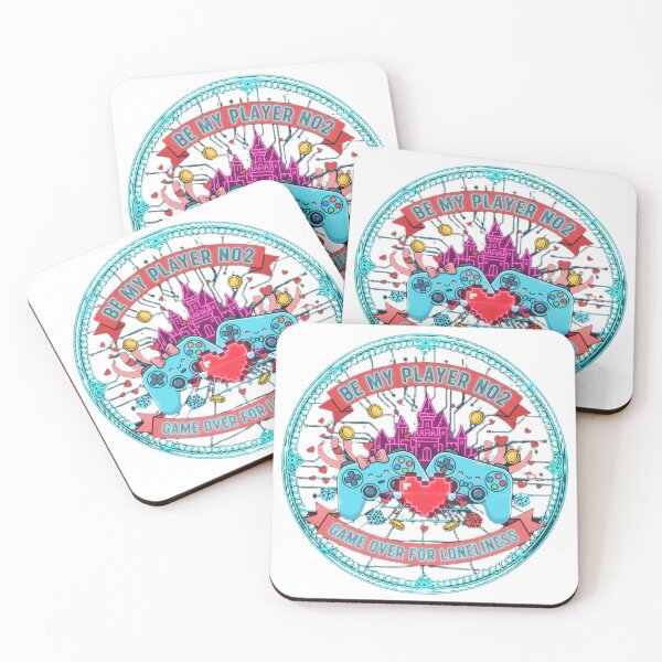 Item preview, Be My Player Two – Game Over for Loneliness | Cute Gaming Love Design designed and sold by Fun-and-joy.