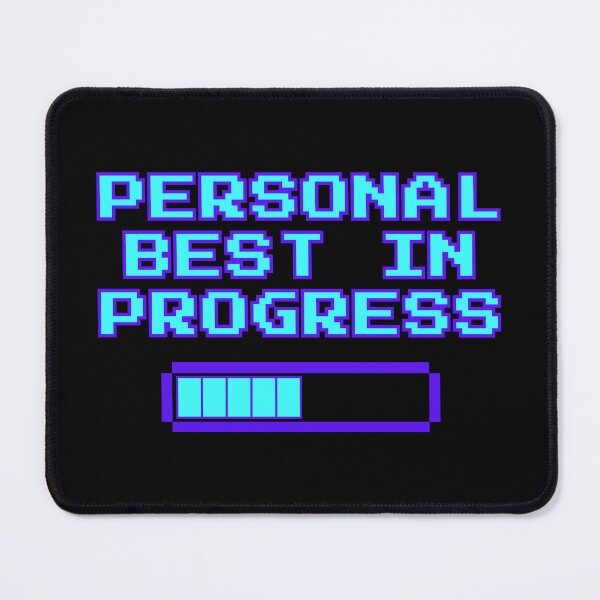Item preview, Personal Best in Progress – Retro Gaming Progress Bar Design designed and sold by PHRASEandSTYLE.