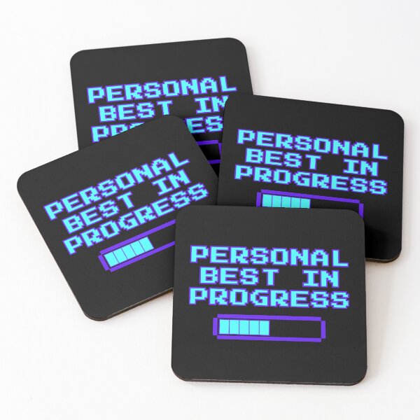 Item preview, Personal Best in Progress – Retro Gaming Progress Bar Design designed and sold by PHRASEandSTYLE.