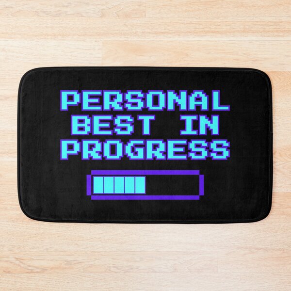 Item preview, Personal Best in Progress – Retro Gaming Progress Bar Design designed and sold by PHRASEandSTYLE.