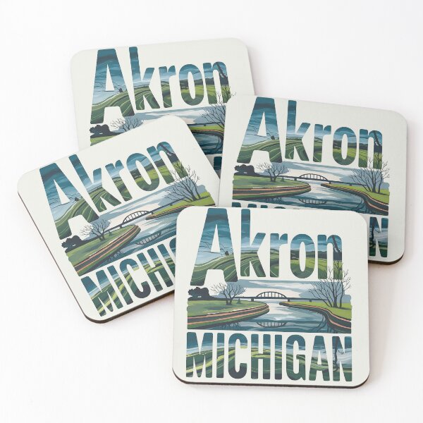 Item preview, Akron, Michigan, Akron MI, Akron Michigan designed and sold by MoMidoStore.