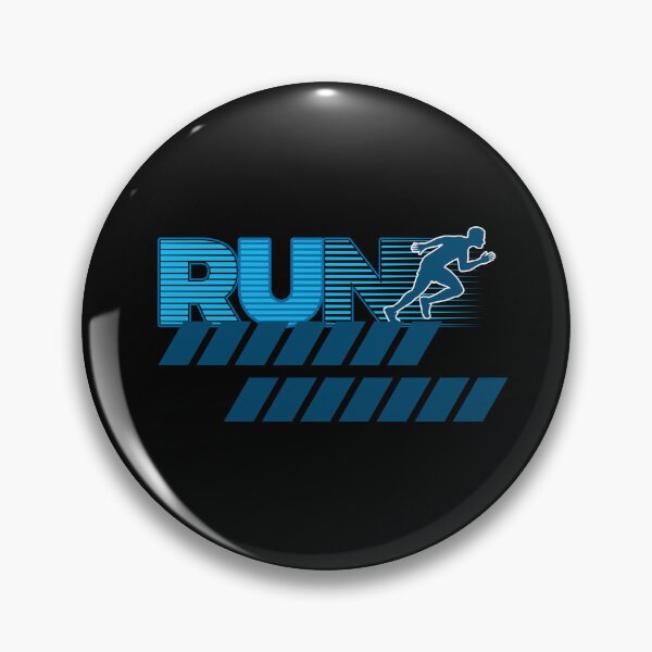 Item preview, Retro Running Typography with Sprinter Silhouette designed and sold by LoudVictory.