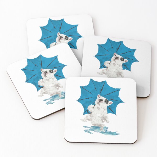 Item preview, Bulldog Singing in the Rain designed and sold by valleyandspur.