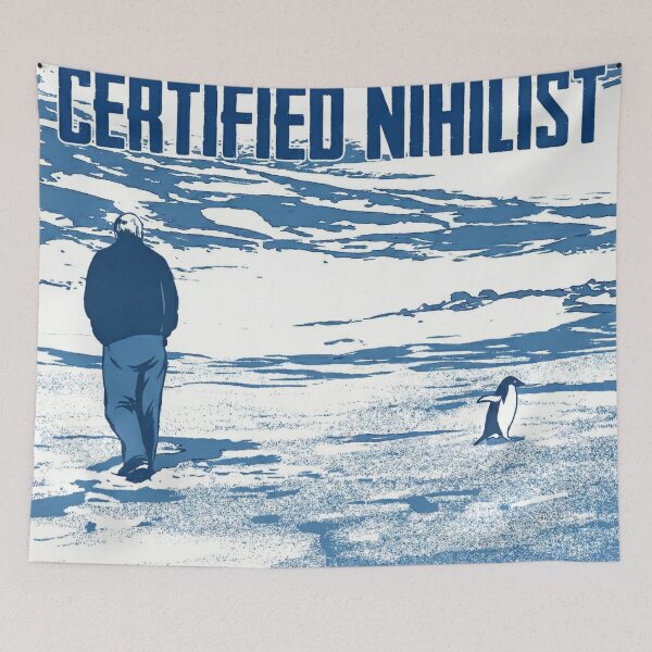 Artikelvorschau, Nihilist Penguin Existential Certified Nihilist entworfen und verkauft von Flying Doggo.
