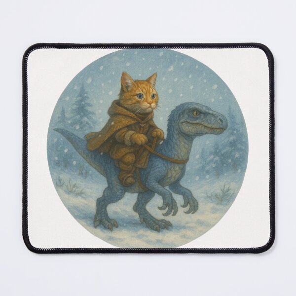 Item preview, Cat Riding A Raptor Design designed and sold by Planetporridge.