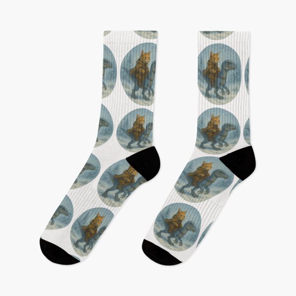 Item preview, Cat Riding A Raptor Design designed and sold by Planetporridge.