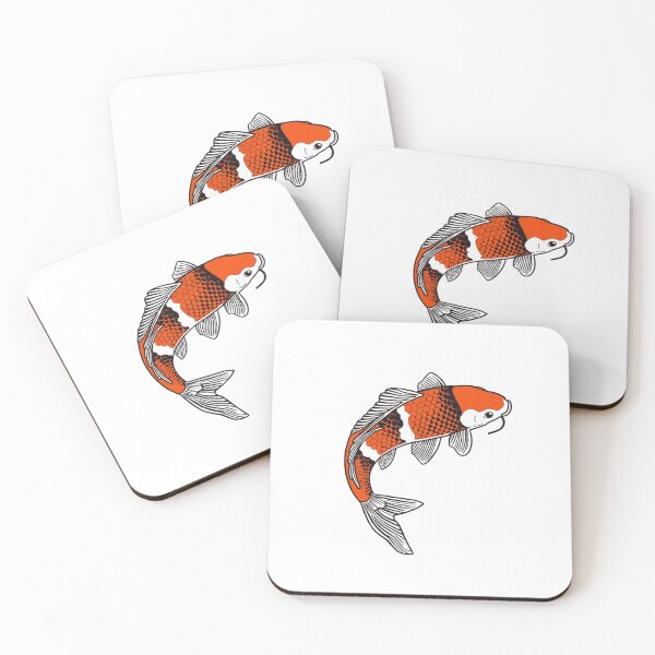 Item preview, Cute Red & Gold koi fish  designed and sold by SOUFIANE1991.