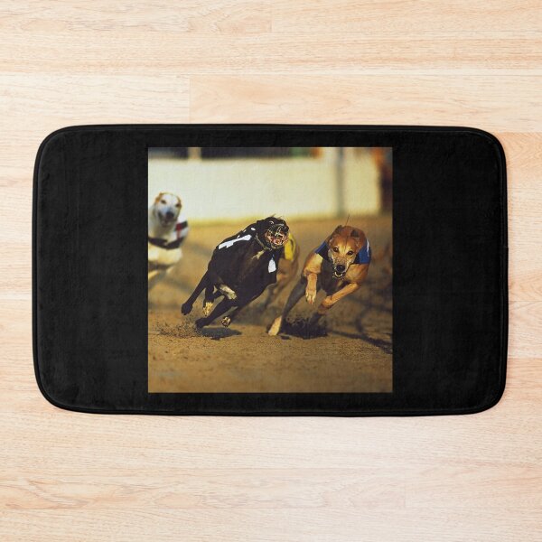Item preview, Vintage Dog Racing Photo | Retro Greyhound Racing Art | Classic Canine Decor designed and sold by Otaku Style.
