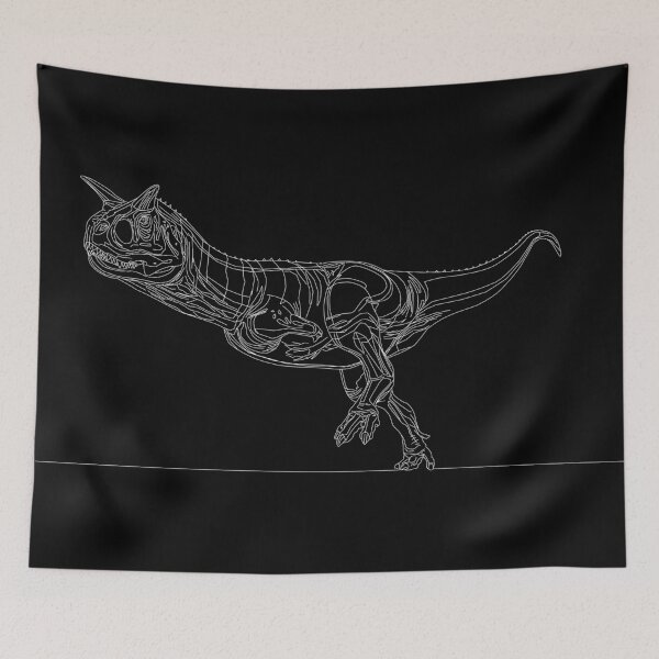 Item preview, Carnotaurus Line Art - Minimalist Dinosaur Illustration designed and sold by 1LineMS.
