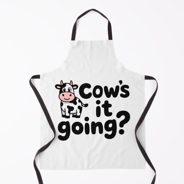 Item preview, Cow's It Going! Cute Cow Pun designed and sold by PMCreative.