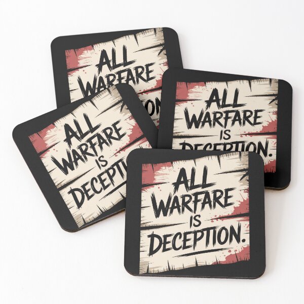 Item preview, All Warfare Is Deception - Brush Quote Design designed and sold by Enea Kelo.