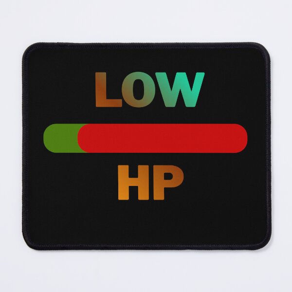 Item preview, Low HP - Gaming Status Red Health Bar Aesthetic designed and sold by ClashShop.