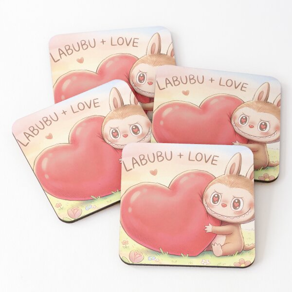 Item preview, Labubu love heart Valentine's day designed and sold by Planet Utoppia.