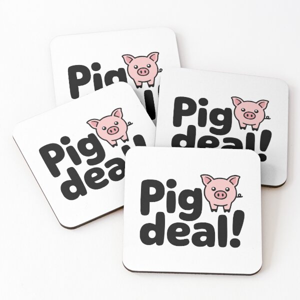 Item preview, Pig Deal! Cute Pig Pun designed and sold by PMCreative.