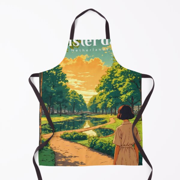 Item preview, Pastel Dreams in Vondelpark - Vintage Anime Girl Contemplating Nature designed and sold by JacksoonLester.