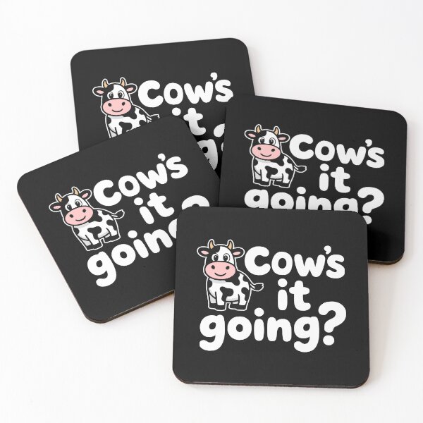 Item preview, Cow's It Going! Cute Cow Puns designed and sold by PMCreative.