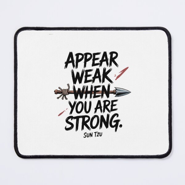 Item preview, Appear Weak When You Are Strong - Sun Tzu Spear Quote designed and sold by Enea Kelo.