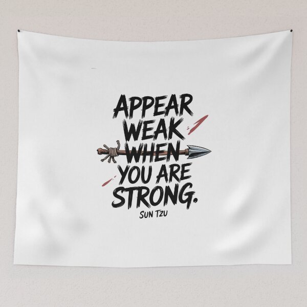Item preview, Appear Weak When You Are Strong - Sun Tzu Spear Quote designed and sold by Enea Kelo.