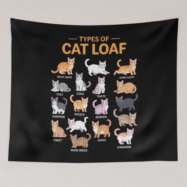 Item preview, Types of Cat Loaf Cute Kitten Kawaii Cats, Cat Lover designed and sold by SyncSusscess.