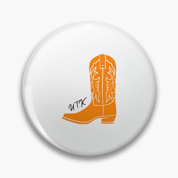 Artikelvorschau, UTK Orange Cowboy Boot - Tennessee Gameday Illustration entworfen und verkauft von designsbykaym.