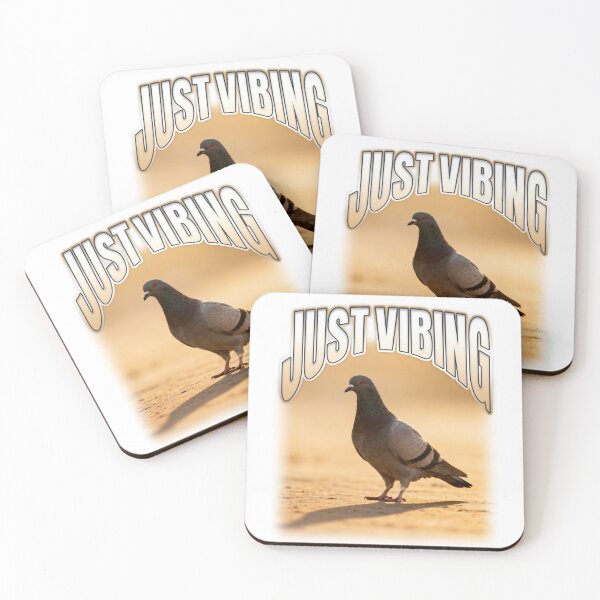 Item preview, Just Vibing Pigeon Bird designed and sold by bngfx.