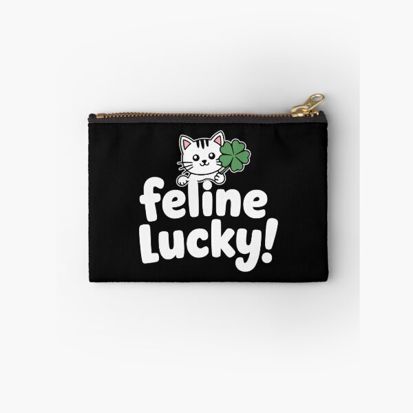 Item preview, Feline Lucky! Cute Cat Puns designed and sold by PMCreative.