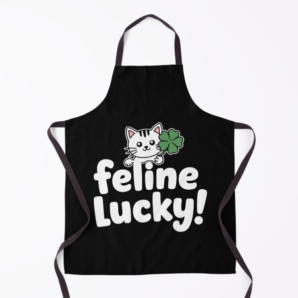 Item preview, Feline Lucky! Cute Cat Puns designed and sold by PMCreative.