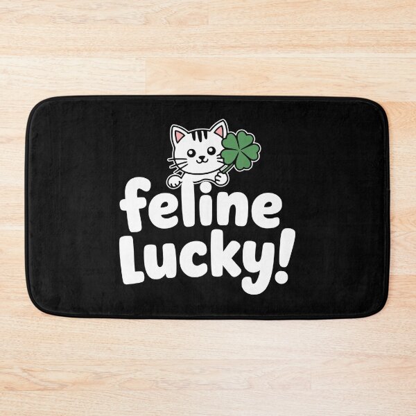 Item preview, Feline Lucky! Cute Cat Puns designed and sold by PMCreative.
