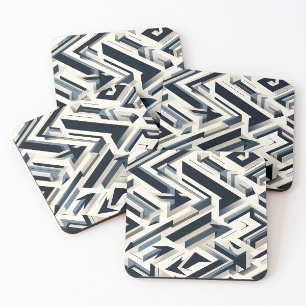 Item preview, Futuristic Arrow Maze Pattern designed and sold by Chic_Clip_Craft.