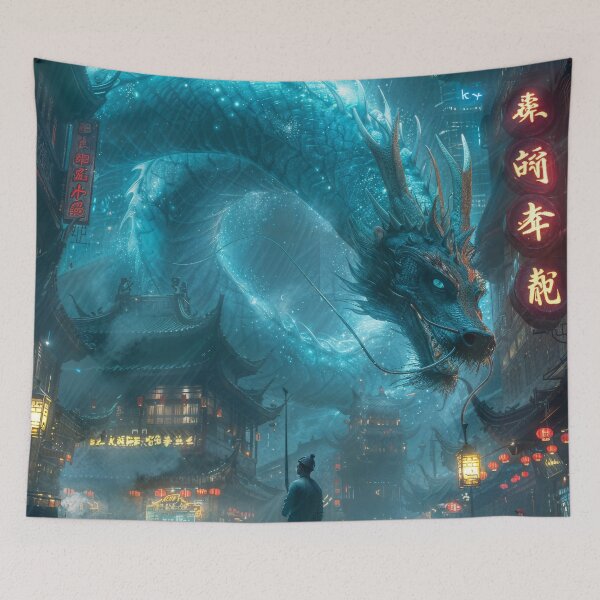 Item preview, Neon Serpent — Dragon Artwork designed and sold by QuantumDrift.