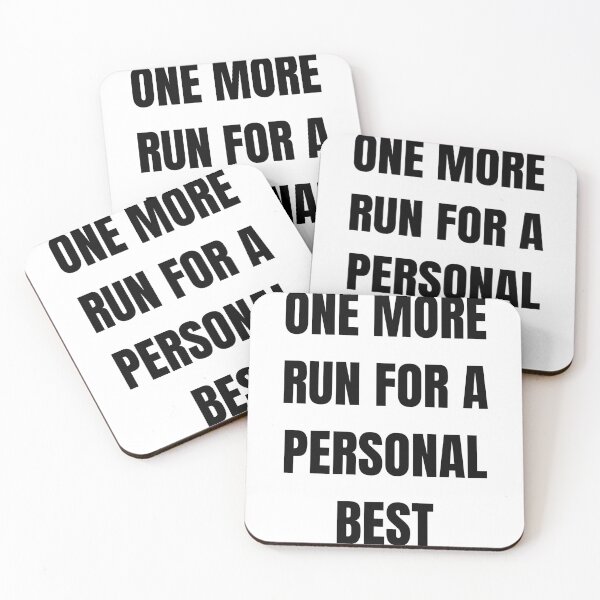 Item preview, One More Run for a Personal Best – Bold Speedrunner Quote Design designed and sold by PHRASEandSTYLE.