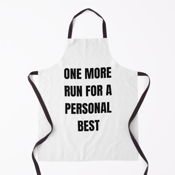 Item preview, One More Run for a Personal Best – Bold Speedrunner Quote Design designed and sold by PHRASEandSTYLE.