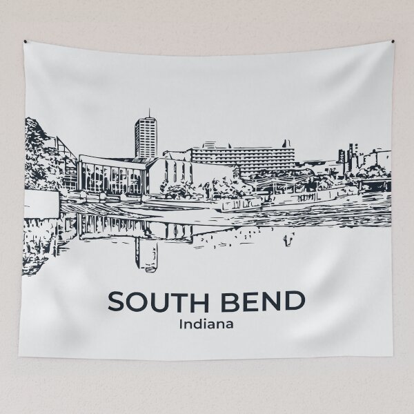 Item preview, South Bend - Indiana designed and sold by Lakeric Cityscapes.