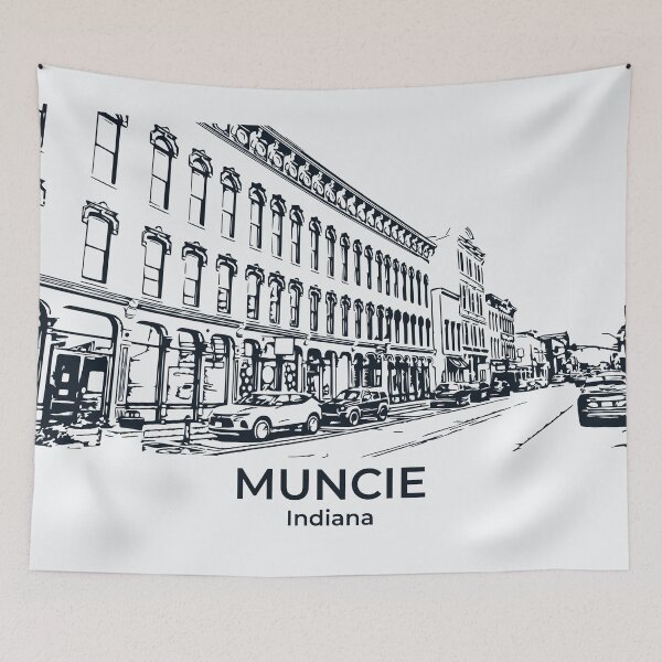 Item preview, Muncie - Indiana designed and sold by Lakeric Cityscapes.