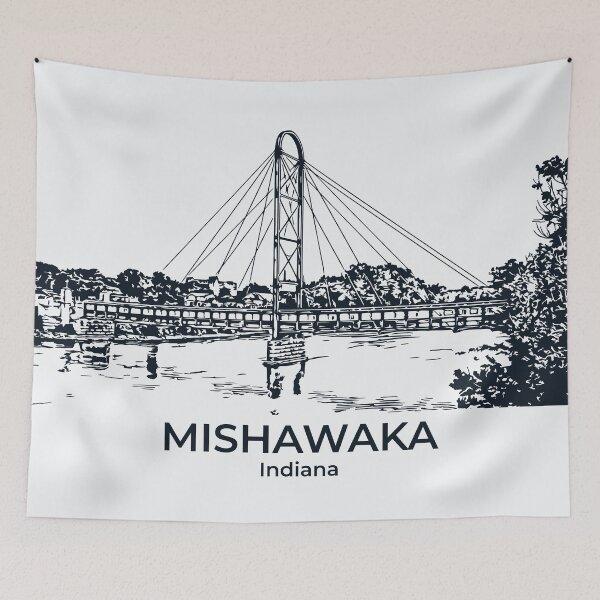 Item preview, Mishawaka - Indiana designed and sold by Lakeric Cityscapes.