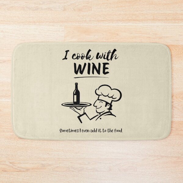 Item preview, I Cook With Wine | Funny Cooking For Wine Lovers designed and sold by Anniko Art Studio.
