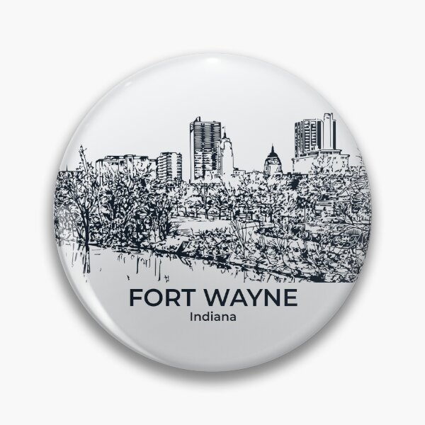 Artikelvorschau, Fort Wayne - Indiana entworfen und verkauft von Lakeric Cityscapes.